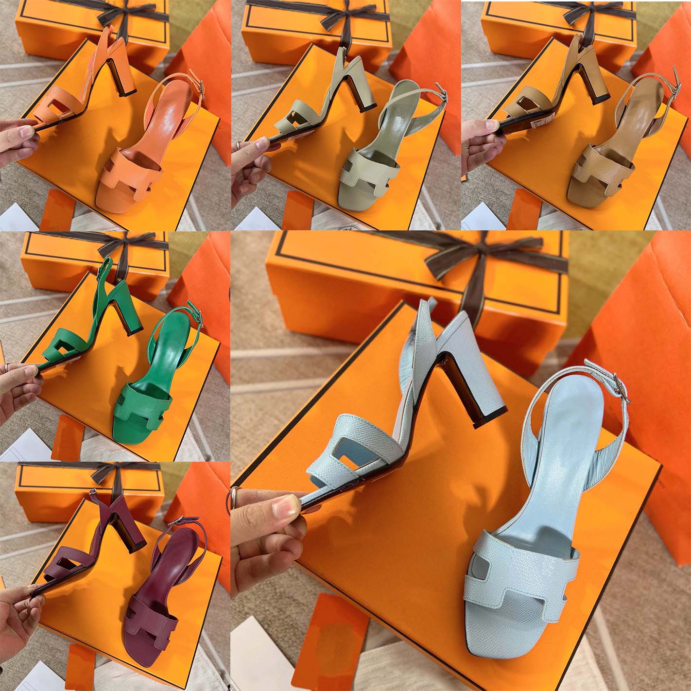 

Designer Summer Mid Heel Sandals Sandals Multi Color Sandals Women's Slippers Classic Legend Sandals Casual Mid Heel Summer Beach Slippers 35-42