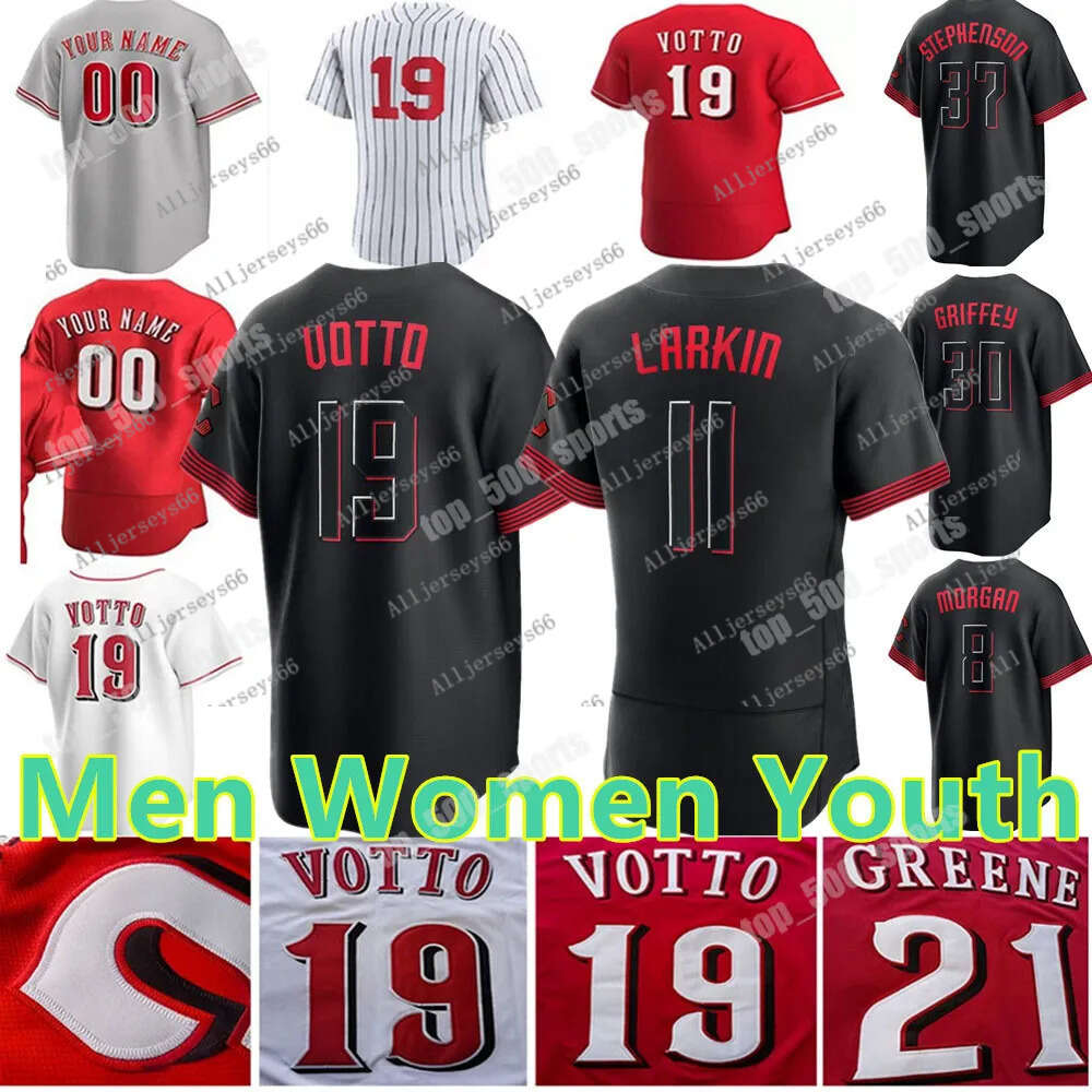 

Custom Black City Connect Jonathan Baseball Jerseys De La Cruz Jersey Joey Votto Hunter Greene Field of Dreams Stuart Fairchild Nick Lodolo, Colour 14