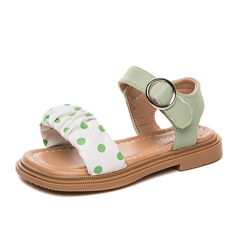 

Sandals Baby Shoes Toddler Child Girls Summer Polka Dot Princess Soft Sole Beach F12800, C3