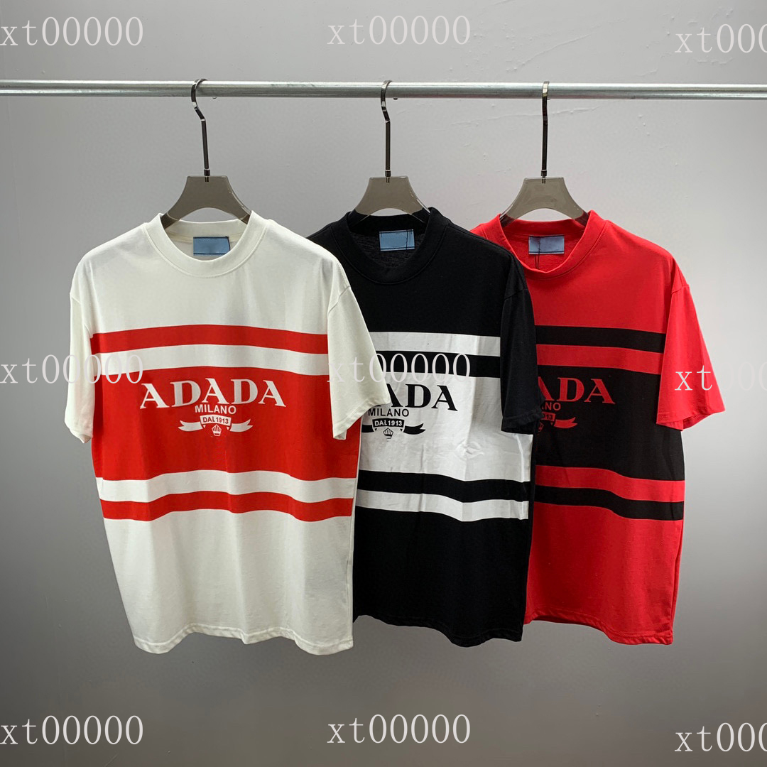 

22SS Designer Letter Printed T Shirts Tee Sweatshirt Fashion High Street Short Sleeves Summer Casual T-Shirt Breathable Men Women Crew Neck Tees Dresses for Wome 2-073, White