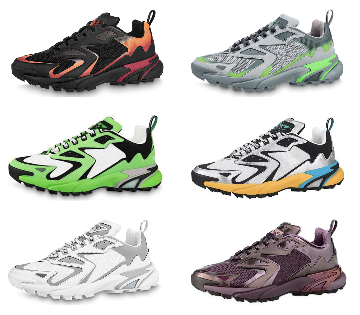 

2023 Authentic Designer Sneakers Runner Tatic Silver Green Black White Blue Moka Breathable Mesh Stylish Trainers Men Sports Sneakers With Original Box Size 38-46