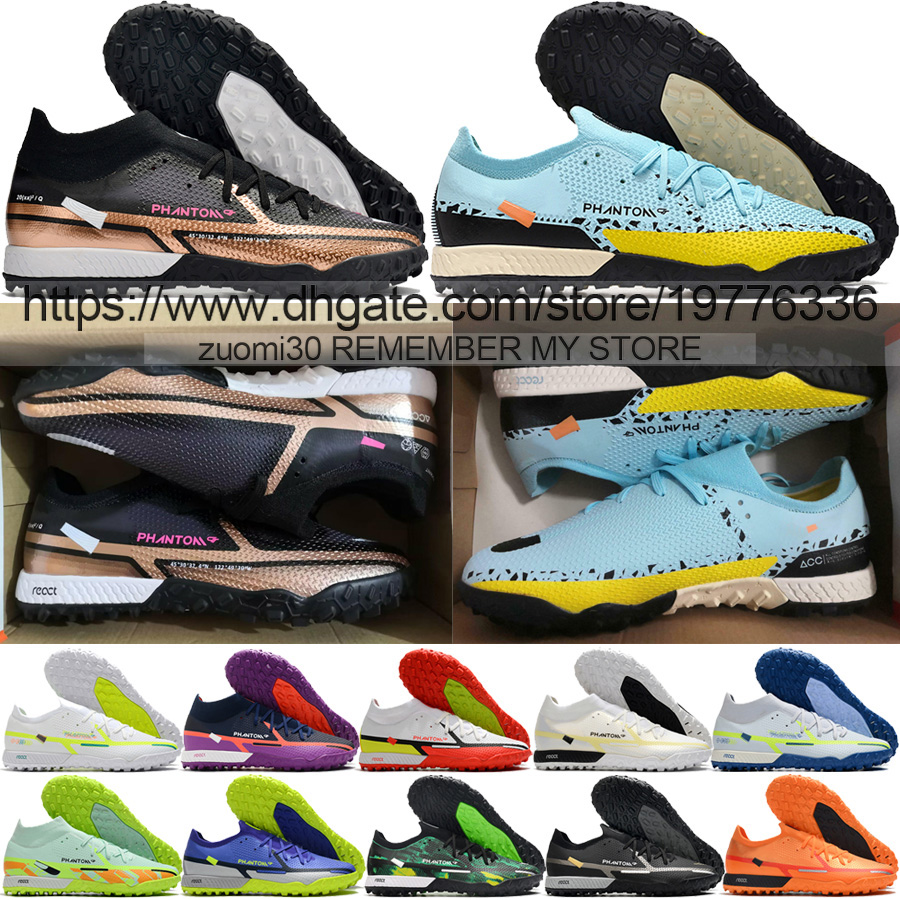 

Send With Bag Quality Football Boots Phantom GT2 Elite PRO TF Turf Futsal Soccer Cleats Mens World Cup Soft Leather Comfortable Trainers Neymars Lithe Football Shoes, High 10
