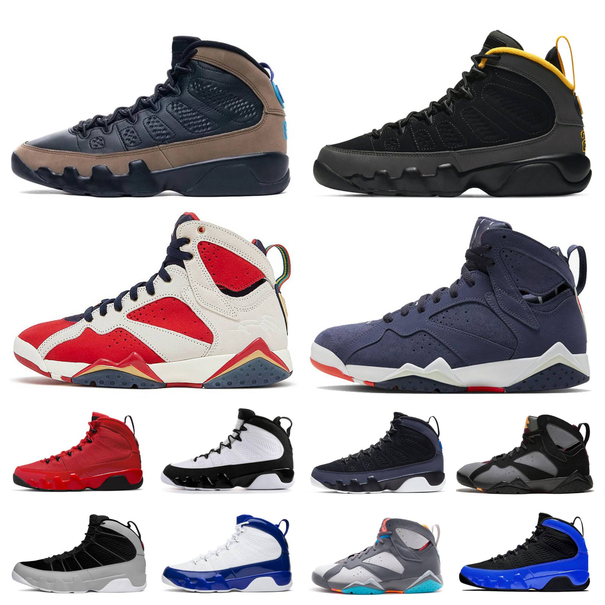 

Jumpman Mens 9 9s OG Basketball Shoes Fire Red University Gold Racer Blue Reflective Motorboat Black White Do It Change The World UNC Chile Red Particle Grey Sneakers, Shoes lace