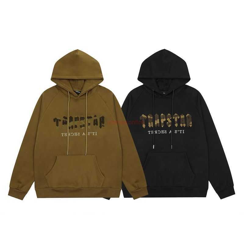 

Designer Clothing Mens Sweatshirts Fashion Streetwear the Correct Version of the Trapstar Trendy Label Camouflage Letters Casual Lazy Couple Print Plush Hooded Sw, Shipping fee