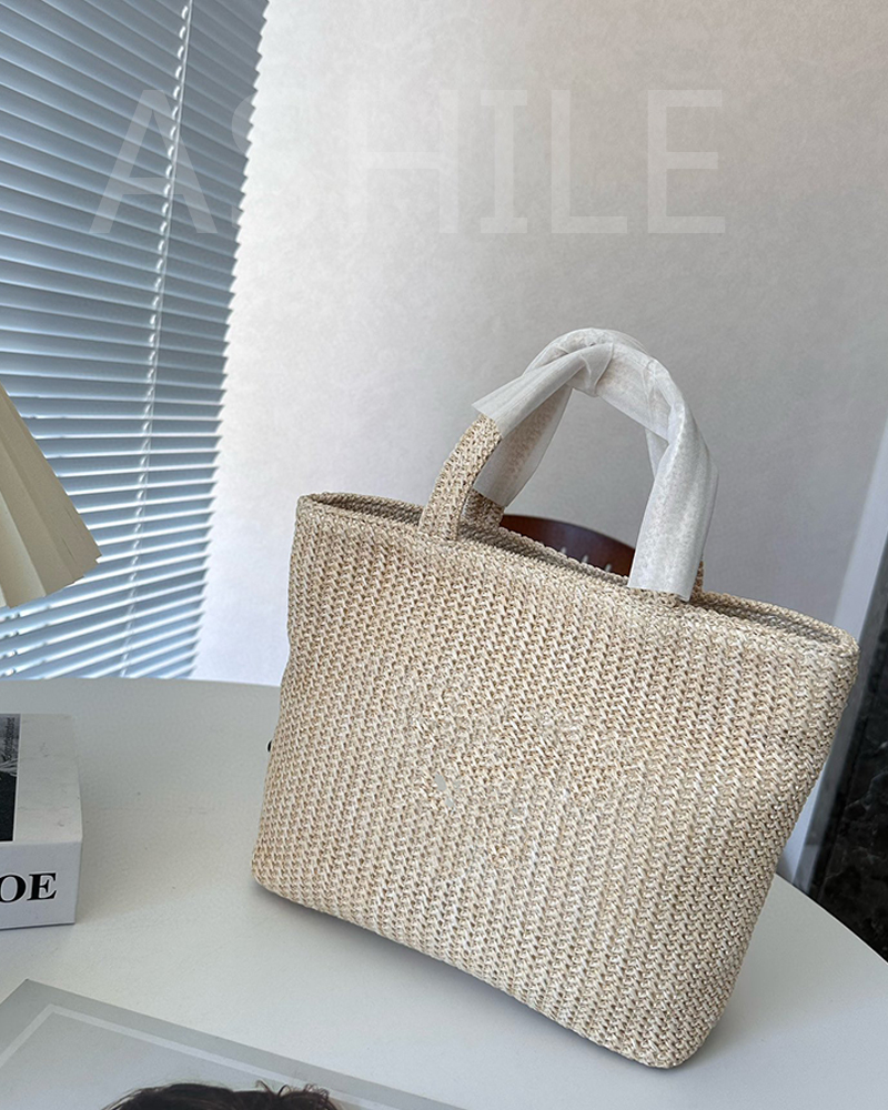 

Designer Luxury Fashion Womens Beach Handbag Bags Leisure Time Personality Essential for Travel Women Hand Bag Totes, Black