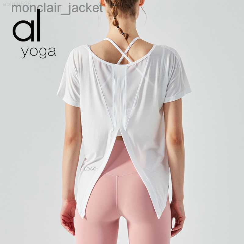 

Designer Alos Yoga Breathable  Female Youth Women' Sports White Yoga Suit, Yellow