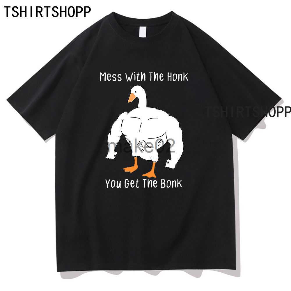 

Mens TShirts Mens Hoodies Sweatshirts Hot You Get The Bonk Humor Men T Shirts Cartoon Goose Tee Shirt Cotton TShirt Mess with The Honk Tshirts Unisex Summer Sudaderas x, 23177-8at