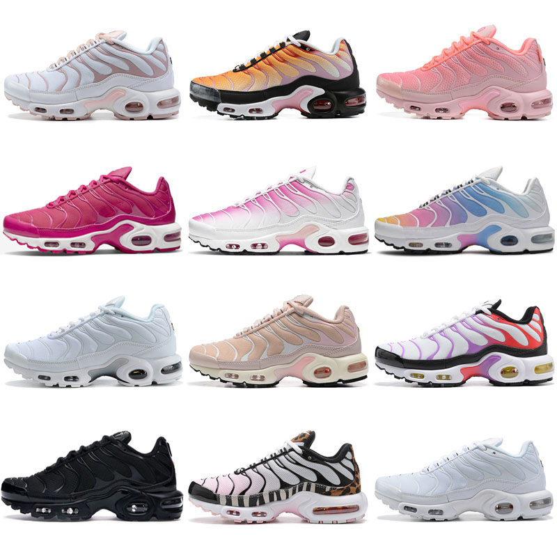 

Tn plus des chaussures women running shoes tns unity triple black white univesity blue red yellow orange bleached aqua atlanta pink reflective designer sneakers, As photo 1