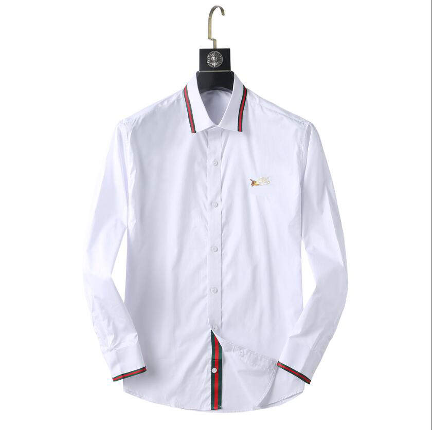 

Designer luxury men's dress shirt Luxury slim silk T-shirt short sleeve casual business wear plaid floral casual shirt brand