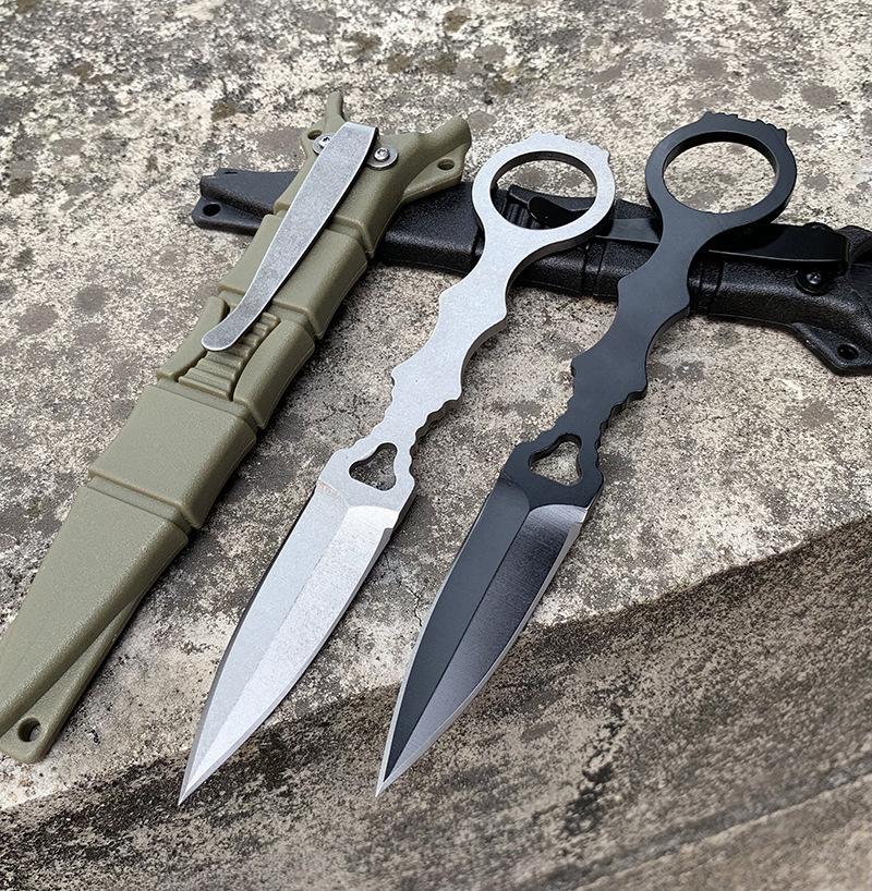 

Outdoor claw survival small straight knife 176 butterfly outdoor knife mini high hardness EDC portable knife for self-defense