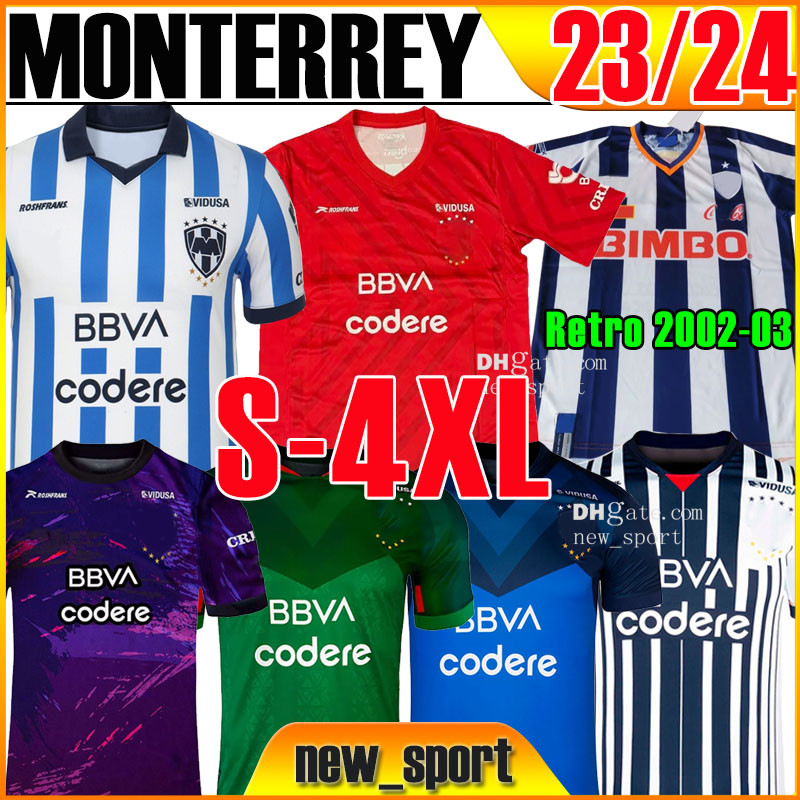 

22 23 24 MONTERREY Soccer Jerseys retro 03 Club World rosa version special RAYADOS R.Funes Mori M.MEZA V.JANSSEN AKELOBA S.VEGAS Liga mx football shirt men women uniforms, Mengtelei 22 23 away