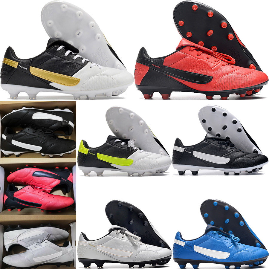 

Send With Bag Quality Football Boots Tiempo Legend Premier III 3 FG Classic Retro Soccer Cleats For Mens Soft Leather Comfortable Training Football Shoes Size US 6.5-12