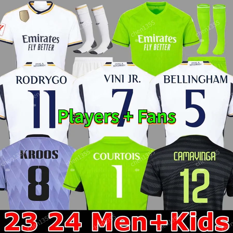 

2023 2024 soccer jerseys 22 23 24 football shirt Real Madrids CAMAVINGA ALABA MODRIC VALVERDE Fourth camiseta men and kids uniforms VINI JR BELLINGHAM, 23 24 gk kids