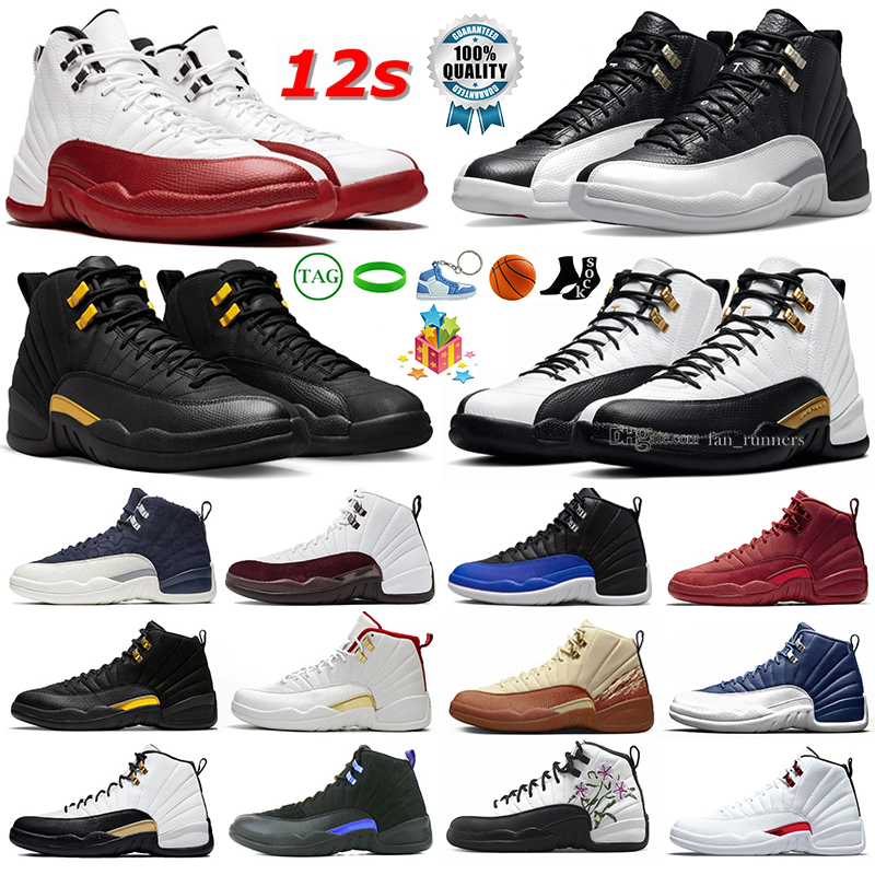 

Jumpman 12 12s Basketball Shoes Cherry Playoffs Black Taxi Royalty Stealth Bulls Floral White Indigo Dark Grey Concord Muslin Game Royal Trainers Sports Sneakers