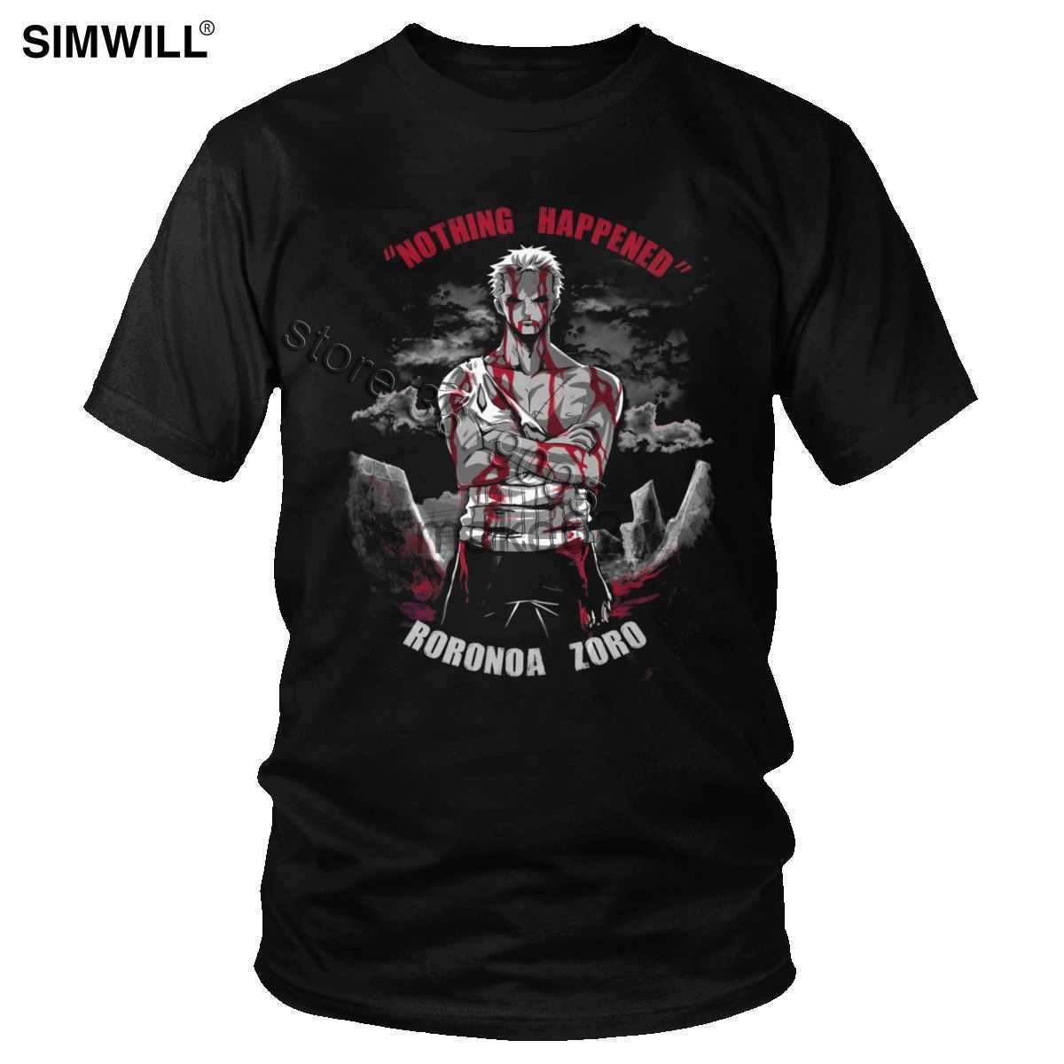 

Mens TShirts Mens Hoodies Sweatshirts Novelty One Piece T Shirt Men Cotton Japan Anime Fans Roronoa Zoro Tshirt Short Sleeve Crew Neck Tee Handsome Tops Clothing x062, Burgundy
