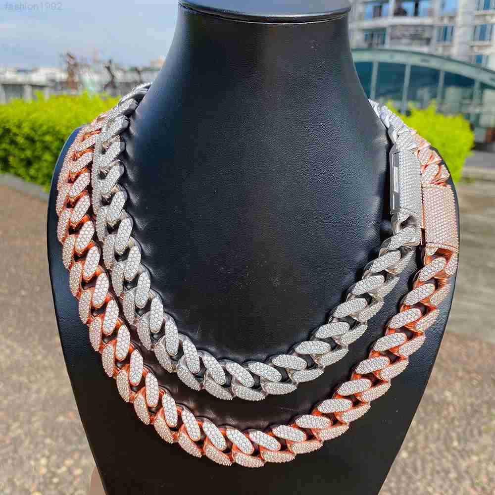 

Buss Down Fine Jewelry Diamond Moissanite Rapper Mens Cuban Link Gold Filled Silver Cuban Necklace