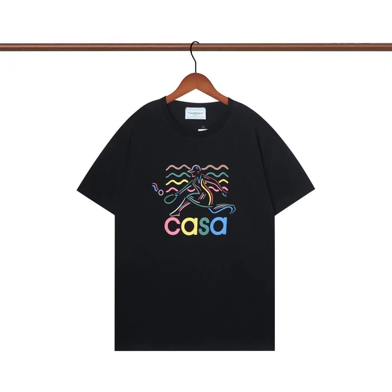 

Casablanca 23 spring/summer new Wonderland Gate Star Castle casa letter short-sleeved couple T-shirt, 13