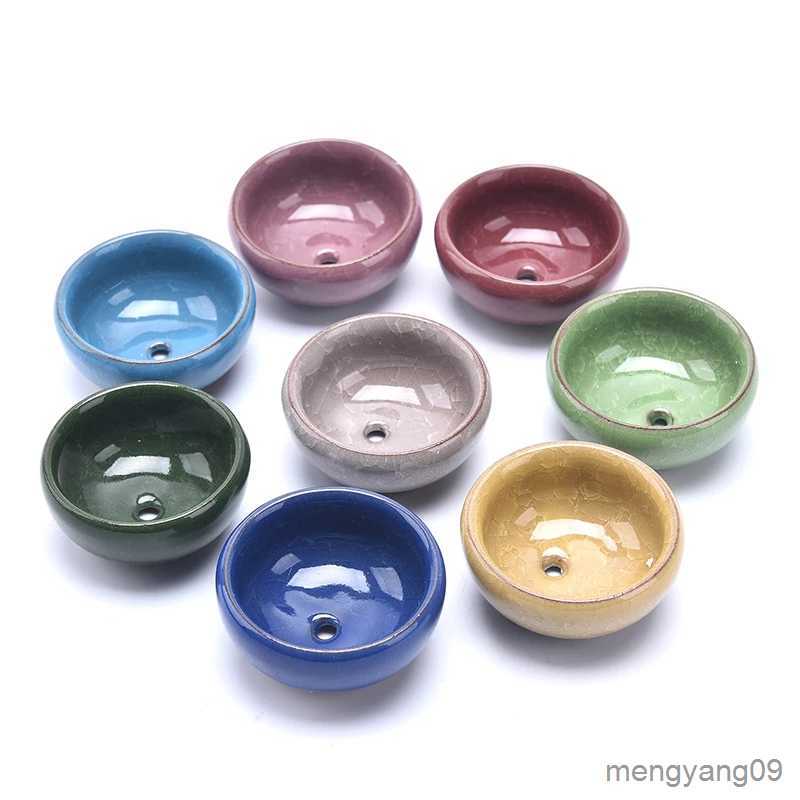 Planters Pots 8Pcs/Lot Creative ice cracked ceramic succulent flower Planting Pot Container Cactus Bonsai Flowerpot Home Office Garden Decor L260-image-877987016