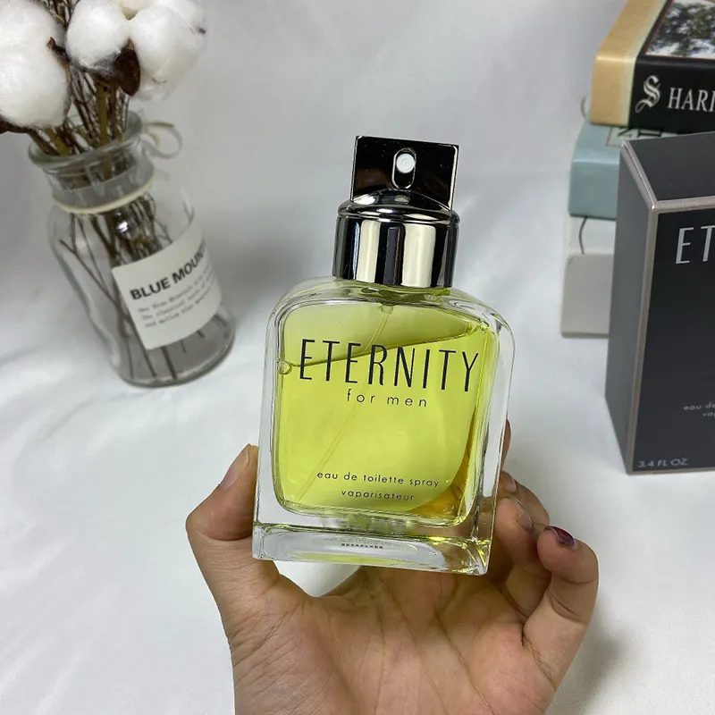 

Designer Men Perfume Luxury Fragrance ETERNITY Spray 100ML EDT Natural Male Cologne 3.4 FL.OZ EAU DE TOILETTE Long Lasting Scent Fragrance For Gift Dropsh