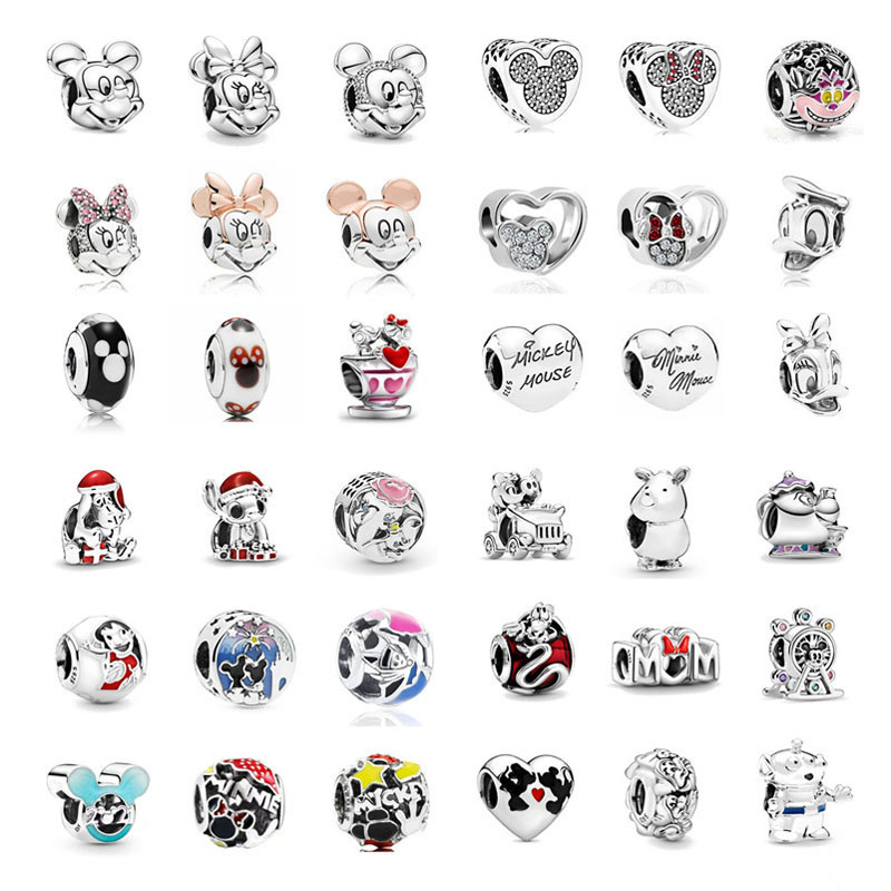 

925 Sterling Silver Charm Beads Suitable for Primitive Pandora Bracelet Charm Hanging DIY Jewelry Accessories Free Delivery