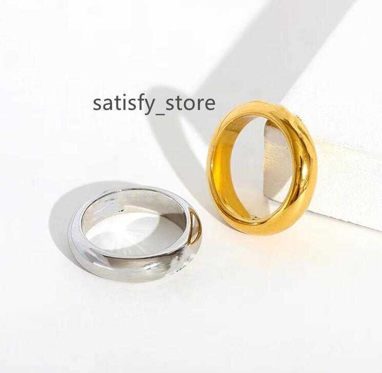 

Fashion Women Ring Designer Brand Jewelry Men Womens Simple Metal Gold Silver Luxury Couples Rings Memorial Day Birthday Party Gifts