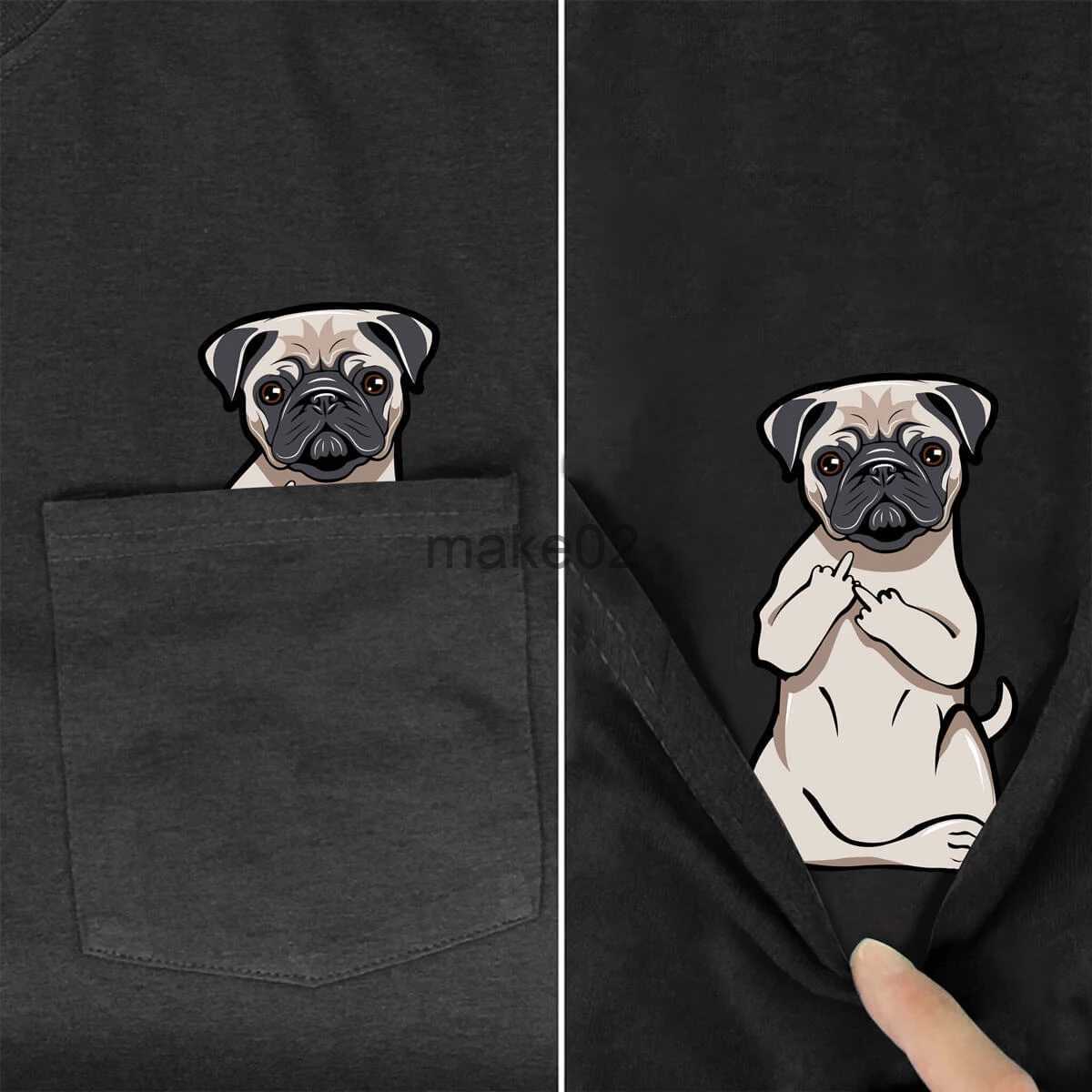 

Mens TShirts Mens Hoodies Sweatshirts funny T Shirt Fashion Brand summer pocket dog printed tshirt mens for women shirts Hip hop tops funny cotton tees x0620 x0620 x06