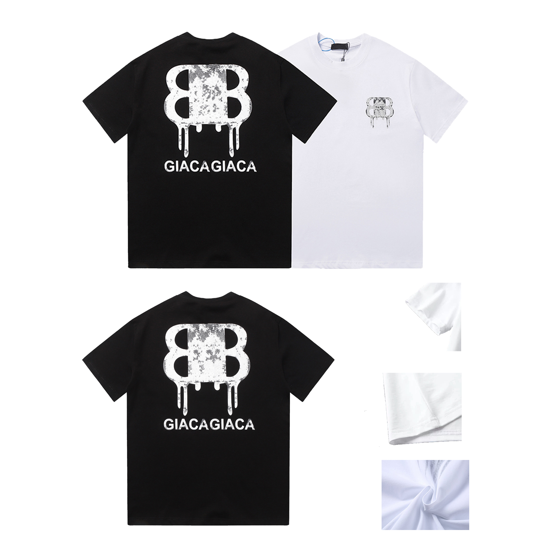 

Summer men's T-shirt designer shirt casual loose foreign age-reducing top vintage monogram print short sleeve couple T-shirt fashion outfit Asian size S-xxl, 01