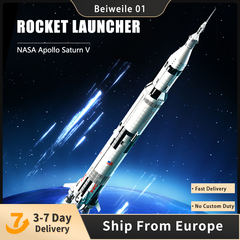 

Rocket Block Space Launch Vehicle Saturn V Building Blocks 2009pcs Bricks Toys for Children Compatible 21309 Model Kit