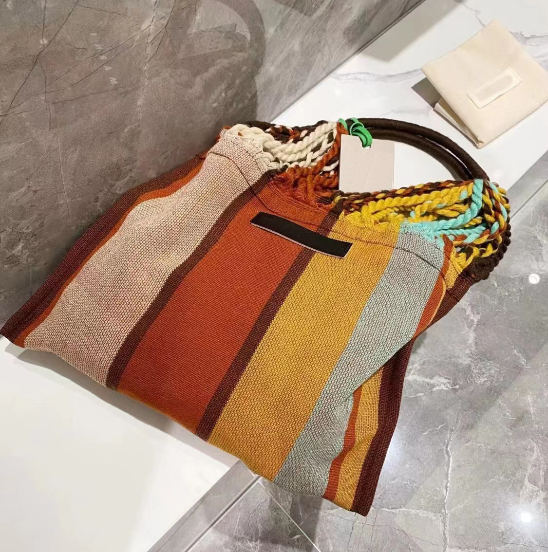 sac à main Totes Femme le fourre-tout MARN designer Fashion I weave shopping laine Tropicalia Hamac sac en toile Épaule A1