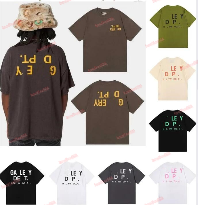

Woen&Men's T-shirts Designer Galleryes Depts Shirt Alphabet Print Trendy Trend Basic Casual Fashion Loose Short T-shirt Half Sleeve TeeS, W111