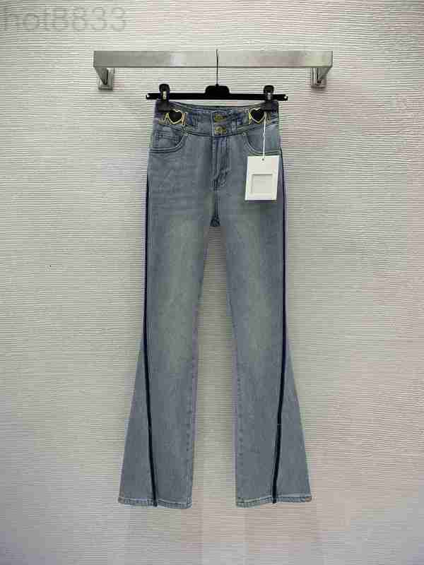 

Women' Jeans Designer 2023 New Autumn Winter Fashion Panelled Brand Same Style Pants Luxury RYSC, Picture color