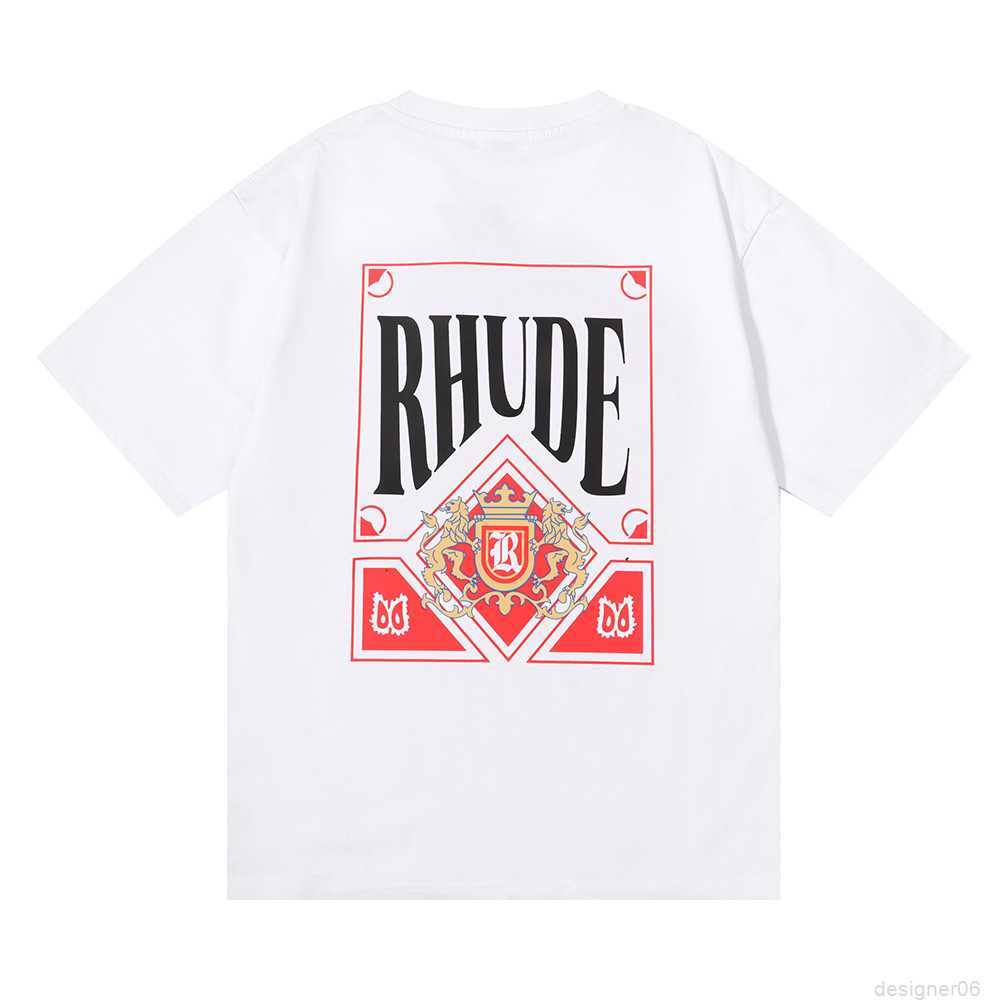 

2022 Mens T shirt Rhude Designer Men Women short sleeve high quality T-shirts printing Factory direct sales wholesale US Size S-XXL, Rh-3.1