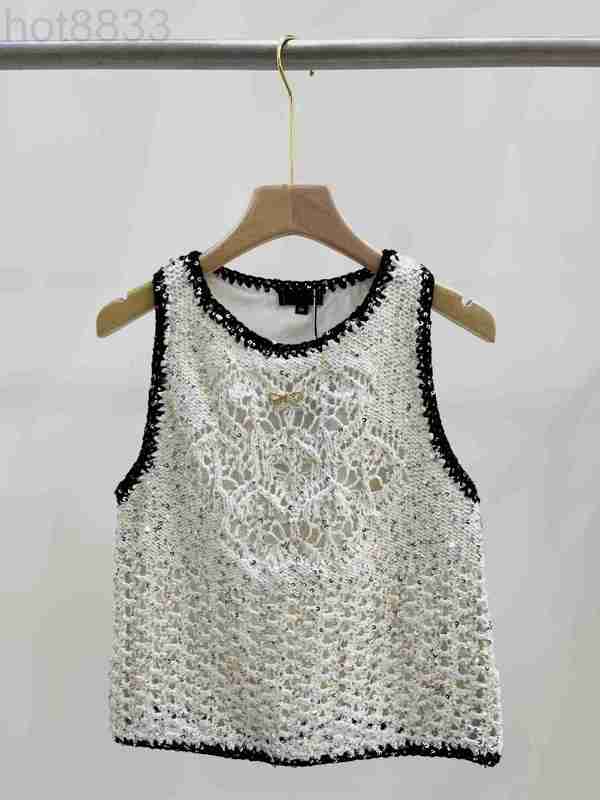 

Women' Tanks & Camis Designer Brand Same Style T-shirt 2023 New Summer o Neck Sleeveless Fashion Milan Runway Tops RUH9, Customize