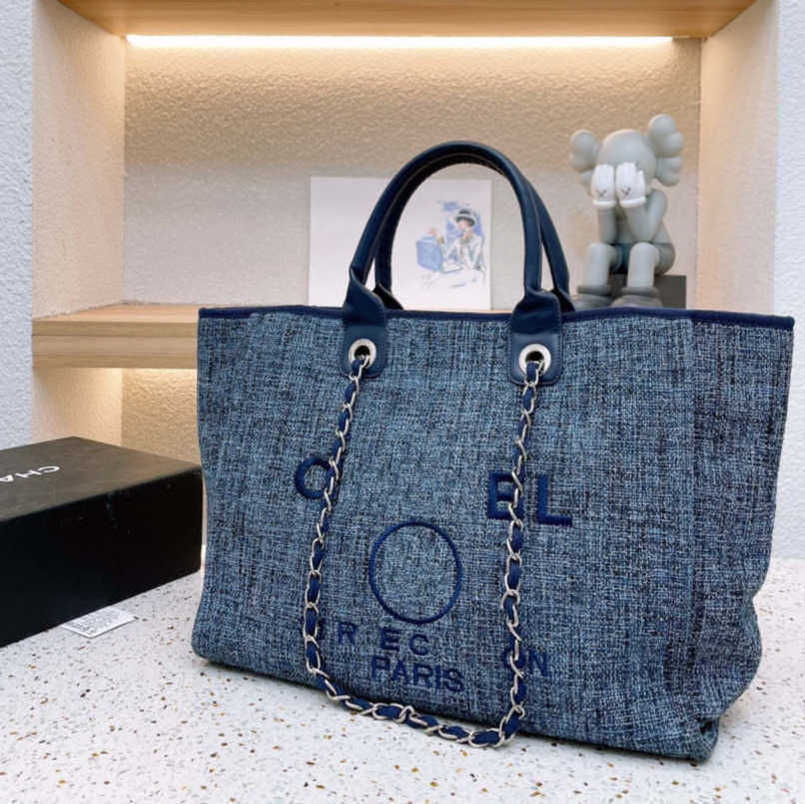 

Fashion Luxury Women's Hand Bags Ch Embroidered Brand Handbag Female Pearl Beach Bag Big Shopping Small Backpacks Canvas Chain Backpack Evening Handbags 59uf