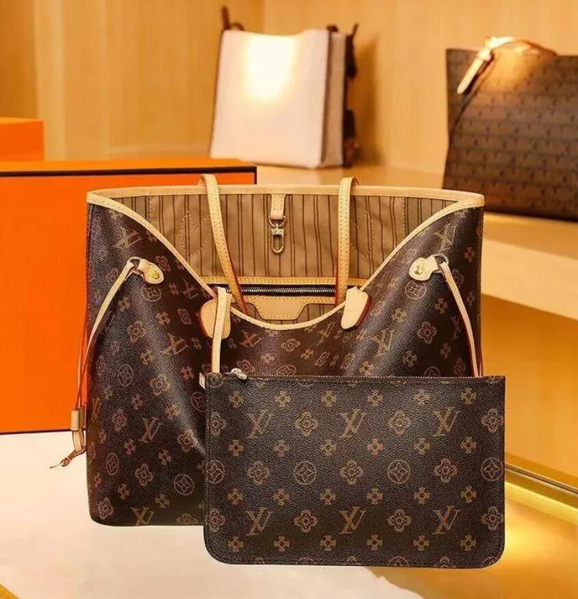 

Designer Handbags Luxury Messenger Bags Women Leather Shoulder Crossb 2 pcs Tote Messenger Bag Credit card holder Coin wallet louiseitys Crossbody viutonitys bag