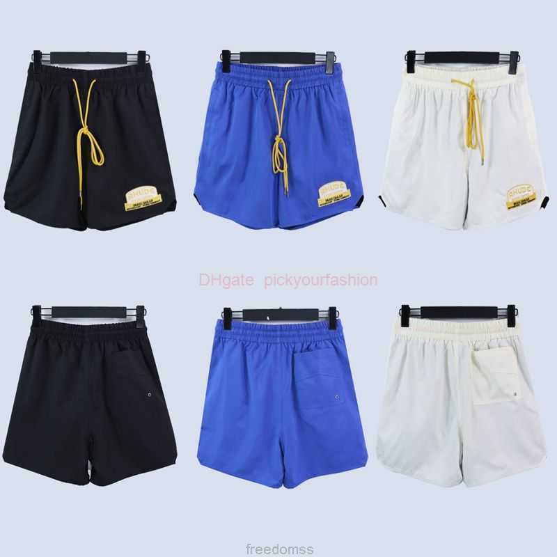 

Designer Short Fashion Casual Clothing Beach shorts Rhude Springsummer New Mens Letter Embroidery Micro Label Lightweight Shorts Loose Casual Mens Womens Sports C
