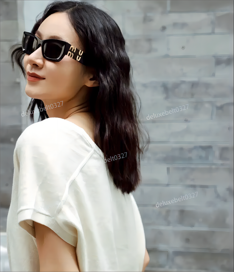 

Luxury Miu Sunglasses for Men and Women D980 Retro Large Frame Glasses Outdoor Tourism Street Shoot Sun Protection and UV Protection UV400 Sunglasses
