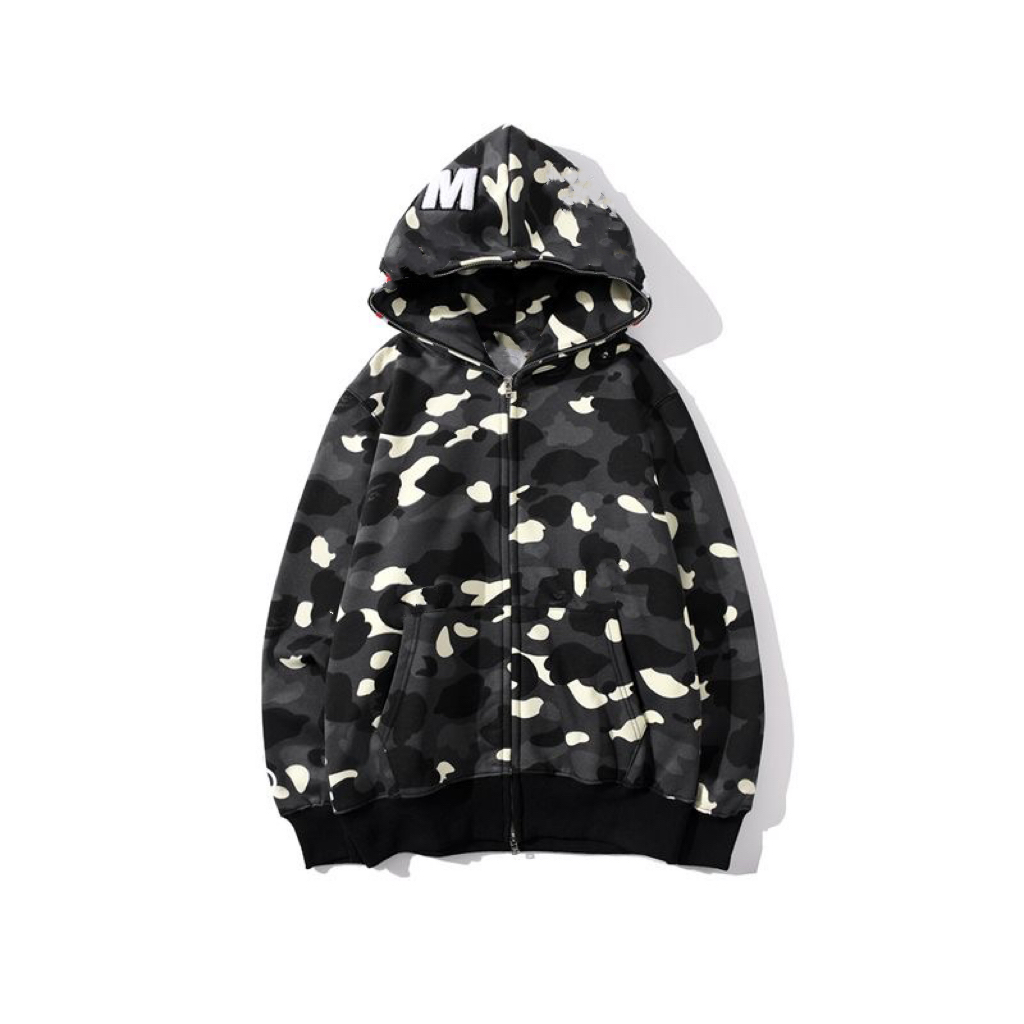 

AAA Quality Mens designer Womens Hoodie Camo Sky Double Hat Cotto Hooded Sweatshirt Man Womens Sweater Long Sleeve Tech Fleece Cardigan Jacket Size -3XL, C13