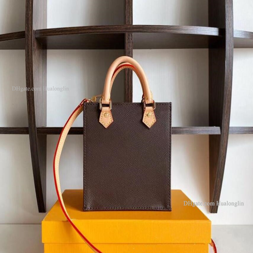 

DesignerMini Women bag Tote handbag purse messenger shoulder date code serial number flower letters, Black-black logo