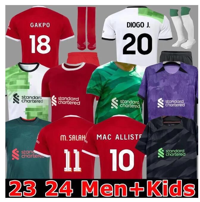 

23 24 MAC ALLISTER GAKPO soccer jerseys home away 3rd GAKPO DARWIN 2023 2024 Mohamed Diogo Luis DIaz Alexander Arnold football kit tops shirts men kids uniform, 22/23