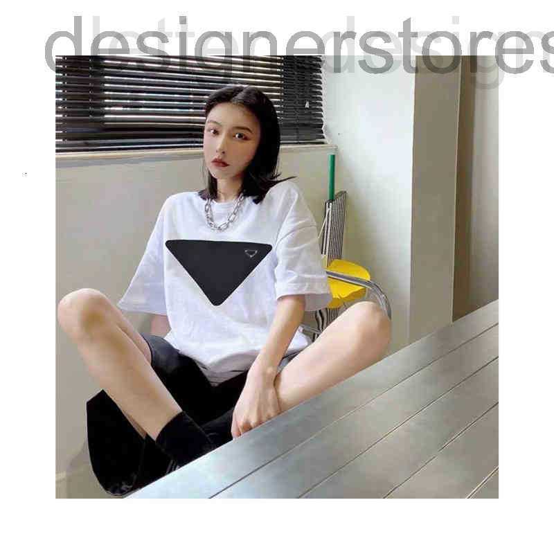 

Men' T-Shirts designer Mens Womens Designers Shirts Shirt Luxurys Tech Fleece Sportwear Tshirt Brand Short Sleeve Triangle Printed Top Clothing Men Casual t, White