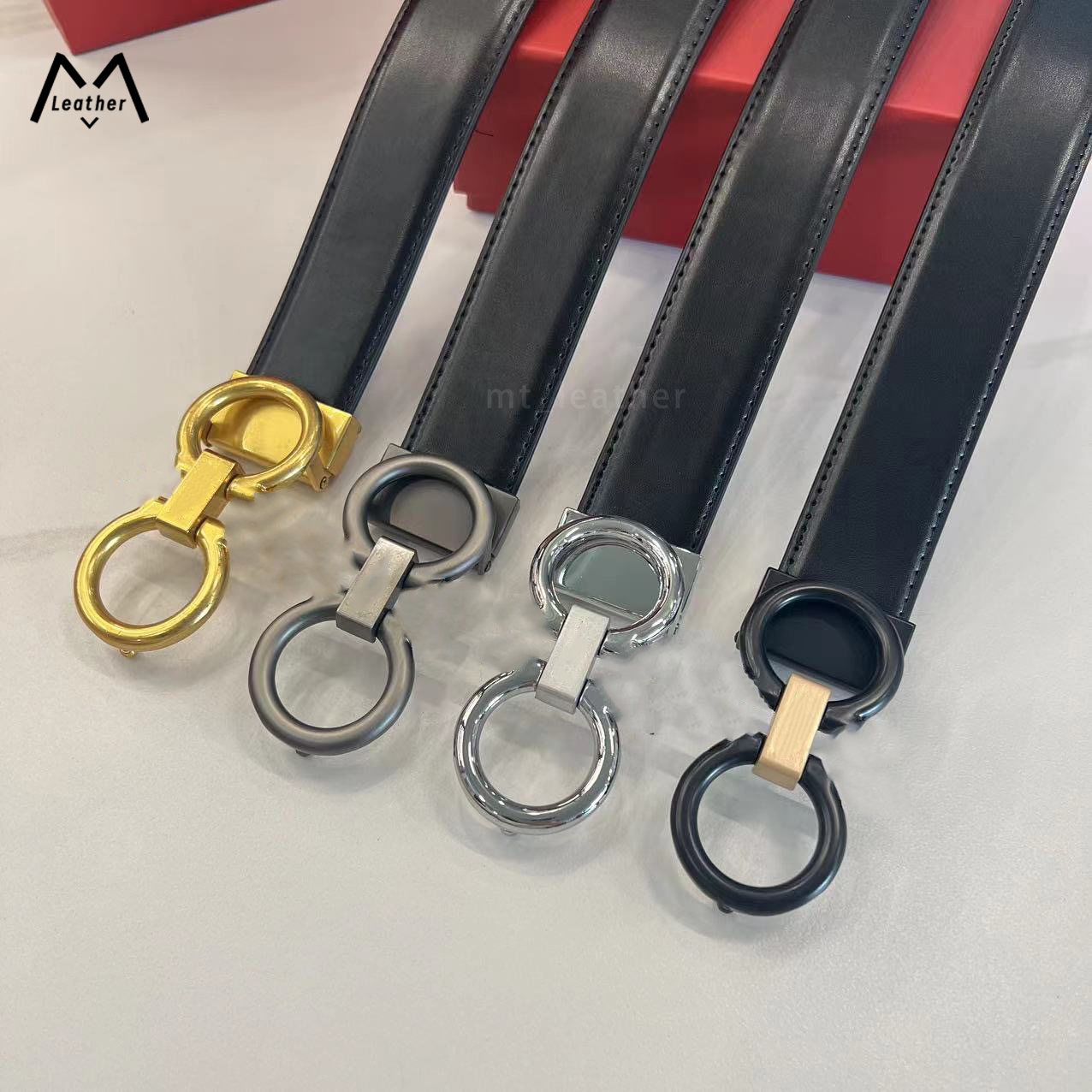 

Men Women Solid Belt Mens Genuine Leather Golden Silver Black buckle Designers Cowhide Belts For Mens Luxurys Waistband 3.5cm wholesale, 1# gold buckle