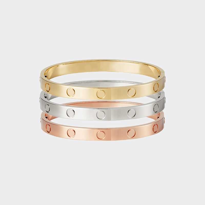

Bangle Designer Bracelets Screw Bracelet Luxury Jewelry For Women Fashion Accessories Titanium Steel Gold-Plated Gold/Silver/Rose Gold Never Fade Not Allergic