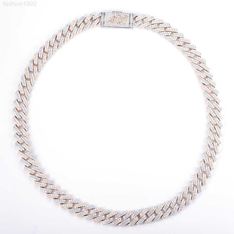 

Msn-518 Iced Out Hip-hop Jewelry Men's Moissanite Cuban Link Chain