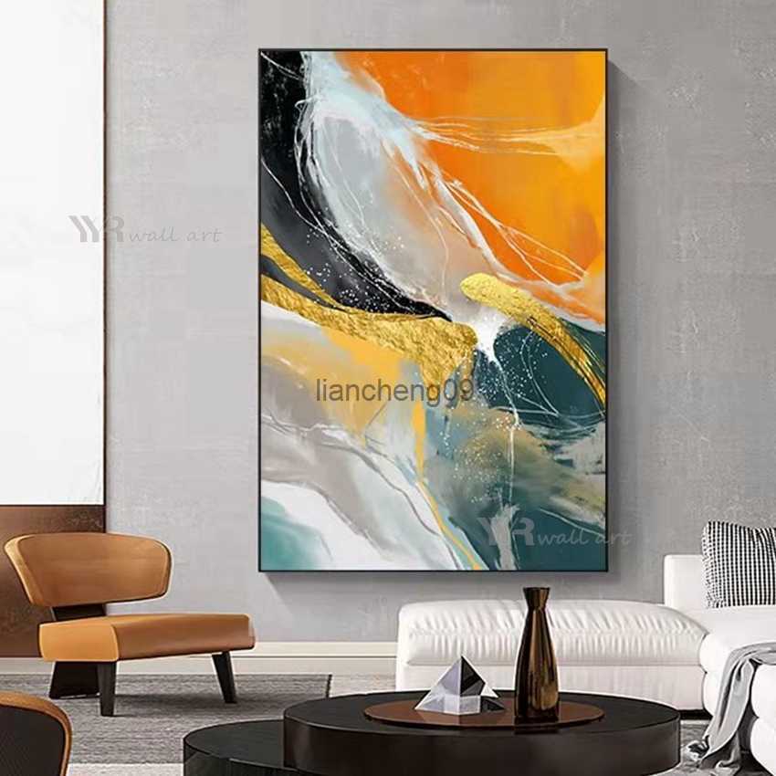 Christmas Decor Wall Art Canvas Poster Handmade Oil Painting Abstract Home Aesthetics Picture Living Room Bedroom Luxury Mural L260526-image-877880158
