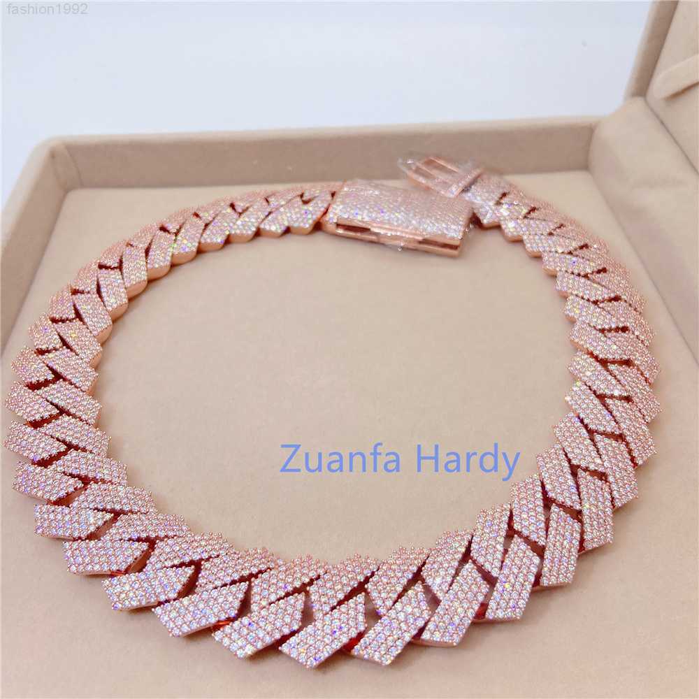 

Cuban Link Chain Vvs Moissanite Necklace Iced Out Dog Chain Cuban Chain