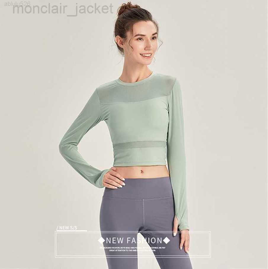 

Desginer Alo Yoga Suit Women' Fitness Suit Summer Long Sleeve Sports Top Running Quick Dry Short Tight Suit Women 23SSA, Black