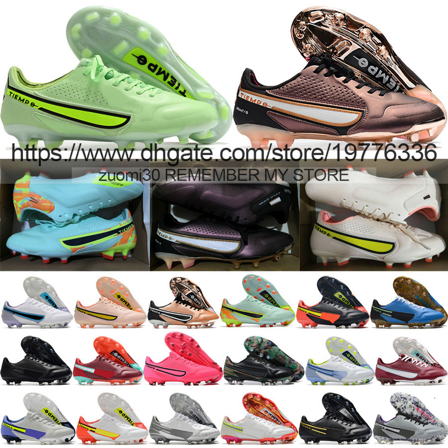 

Send With Bag Quality Soccer Football Boots Tiempo Legend 9 Elite FG Academy AG Training Shoes For Mens Soft Leather Lithe Comfortable Knit Soccer Cleats Size US 6.5-12, Fg 19