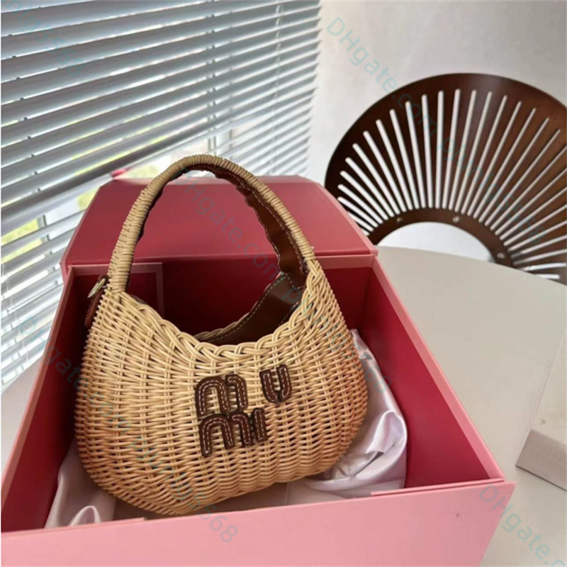 

Top quality Four Colors handbags Upscale Straw plaited Shoulders bag totes lady classics Cross body bags Underarm bag Wander wicker woven handbag purses, Brown