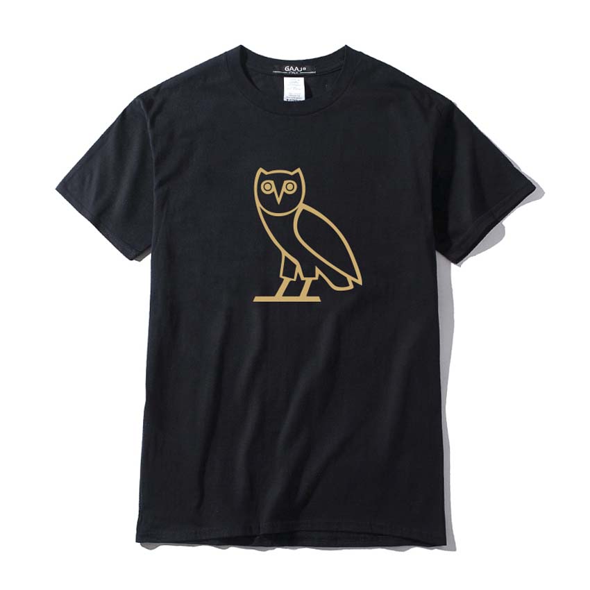 

Europe America OVO Owl printed mens womens high quality fashionable breathable quick-dry Short-sleeved T-shirt varies color mens womens shirts summer size XL
